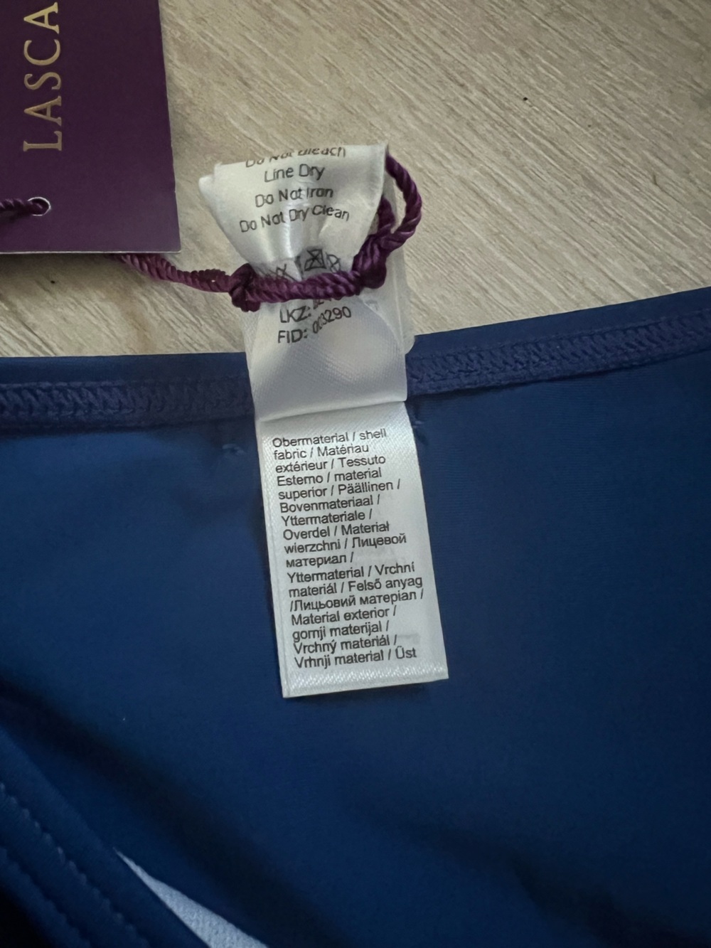 Lascana Navy Bikini Swim Bottom with Teal Twist Detail NWT 8 - Picture 5 of 5
